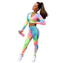 New Commodity Fall Autumn Warm Ladies Two Piece Sport Women Sets Gym Custom Neon Womens Plain Bodycon Two Piece Set